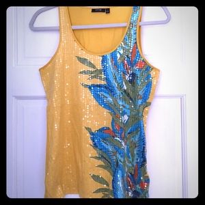 Sequined Tank Top