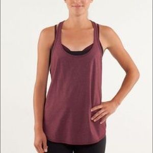 lululemon 105 F Singlet - Bordeaux Drama - 8