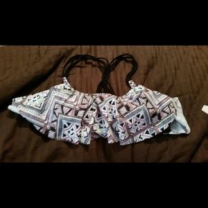 Bandeau style swim top size large