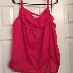 Super cute pink girly Loft tank