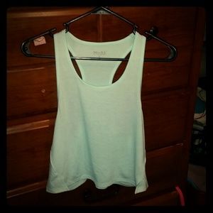 Light blue crop tank top