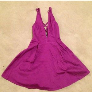 Nasty gal deep V skater dress