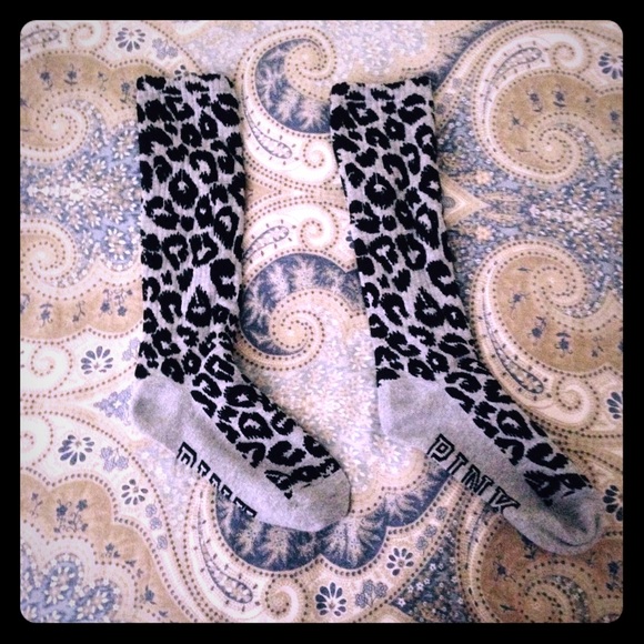 VS PINK knee high socks