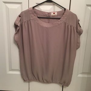 Cute brown short sleeve work shirt