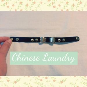 Chinese Laundry Gold/Black Bow Bracelet