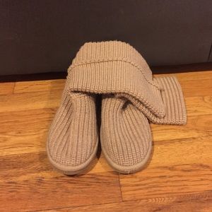 Sand Color Crochet Ugg Boots