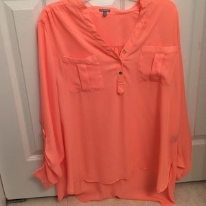 Cute peach tunic shirt