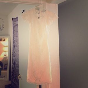 White lace dress! Open back