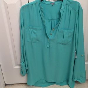 Brand new cute teal tunic shirt