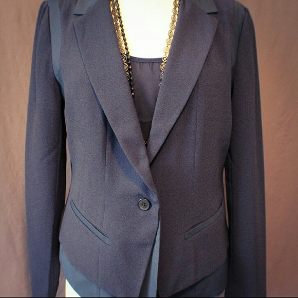 SIMPLY VERA navy blazer NWOT - Picture 3 of 3