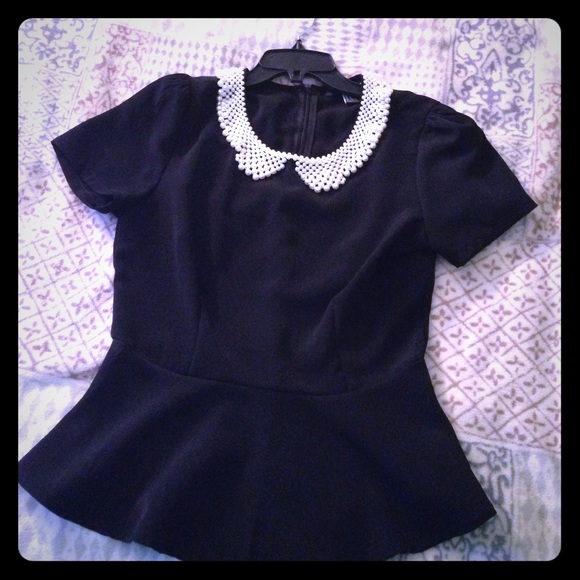 Black formal top