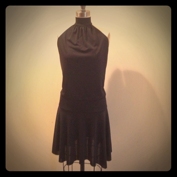 Perfect black mini halter dress by Iodice. - Picture 1 of 4