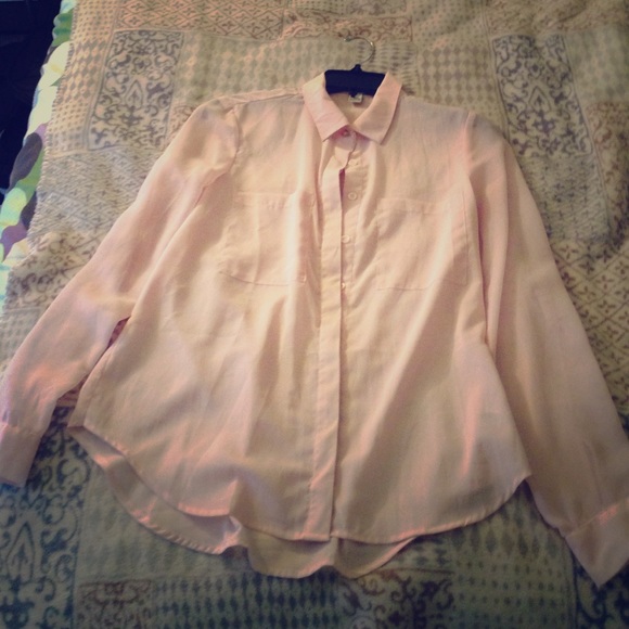Light pink forever 21 blouse