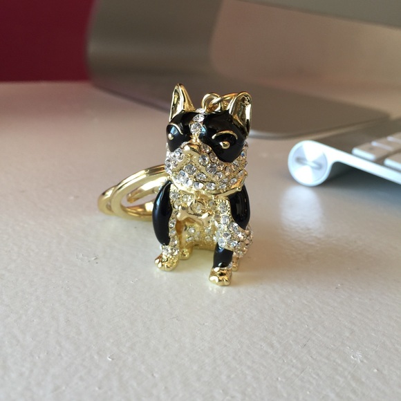 Cute Boston Terrier Purse Charm