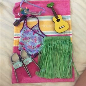 Kanani Luau Outfit and Surfboard Combo