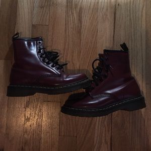 Authentic Dr Martens in Maroon/Burgundy US SIZE 6