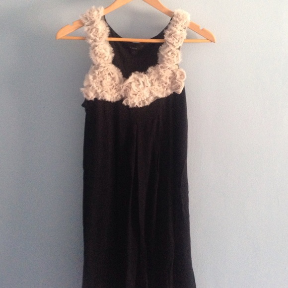 Floral black dress