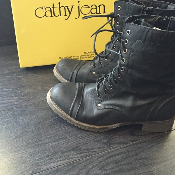 Black Combat boots