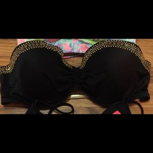 VS strapless swim top
