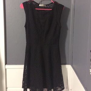 Black lace dress