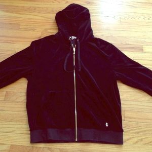 Juicy Couture Black Velour Jacket L