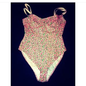 Flower printed body suit