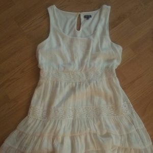 White Ruffled Lily Rose Dress
