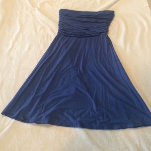 Strapless nautical Blue dress