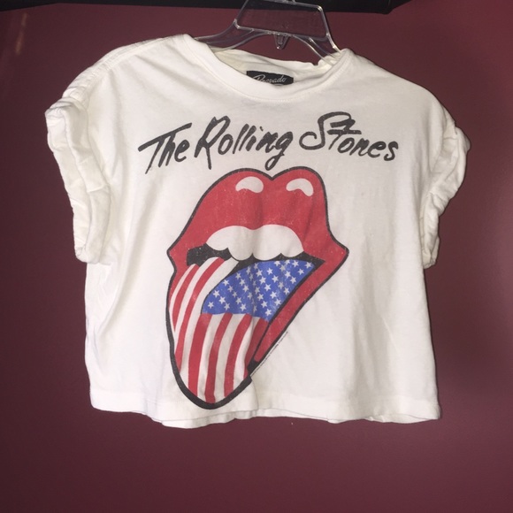 Rolling stone cropped shirt!