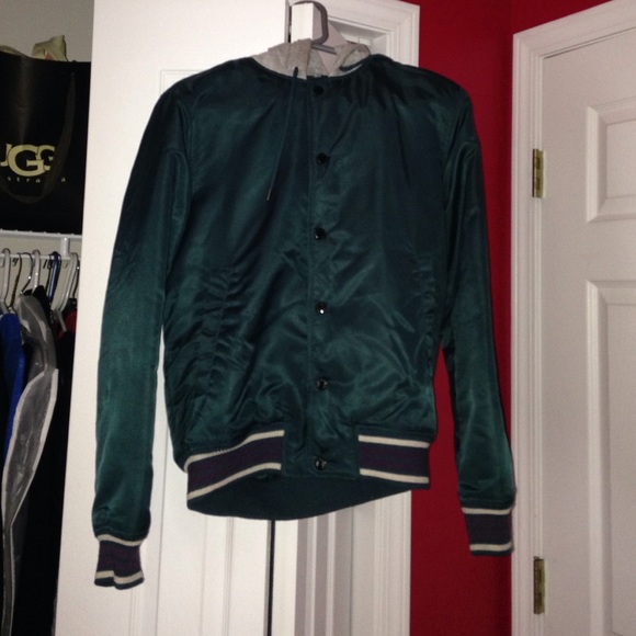 forest green varsity jacket