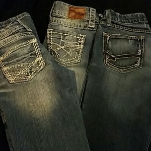 Lot of 3 bke jeans.
