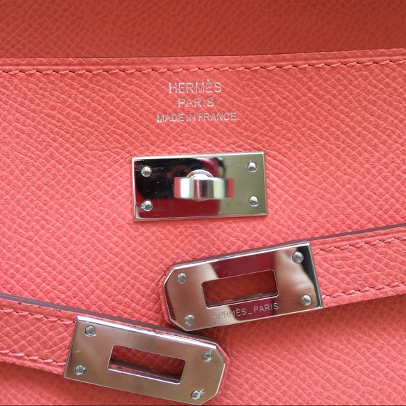 ❌SOLD❌100% Authentic Hermes Kelly Wallet Crevette - Picture 3 of 4