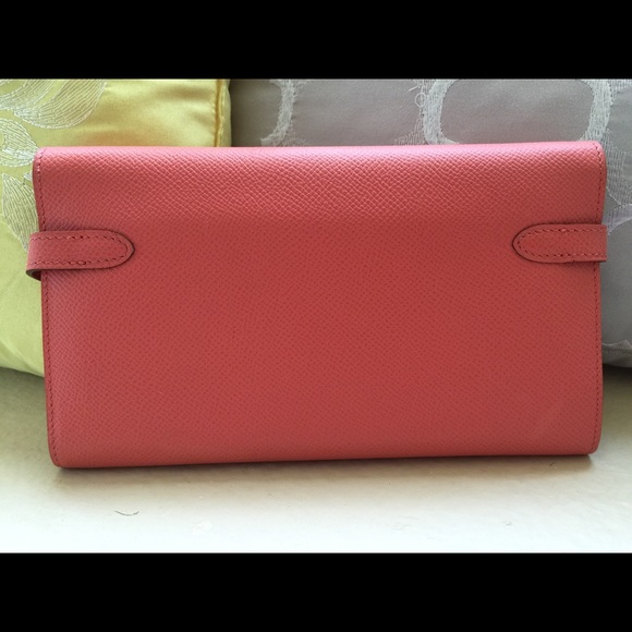 ❌SOLD❌100% Authentic Hermes Kelly Wallet Crevette - Picture 4 of 4