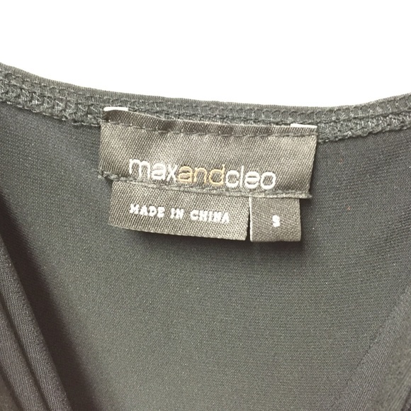 Black Pleated Midi Party Dress - Picture 2 of 3