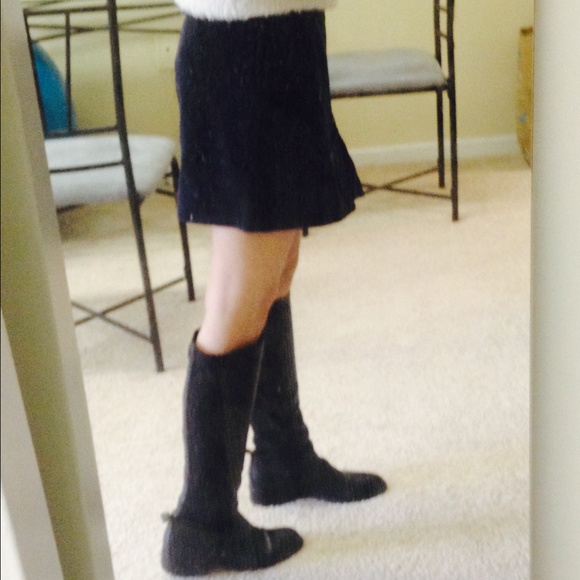 Sisley mini navy skirt