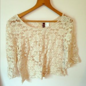 NWOT Elegant Lace Crop