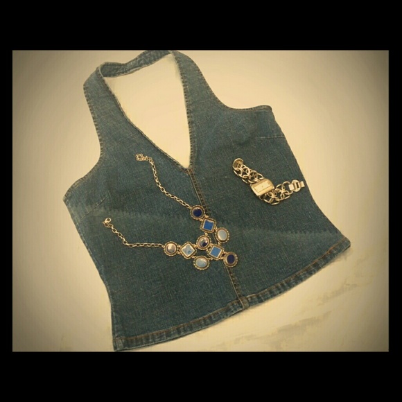 Hombre super-stretch Denim Halter