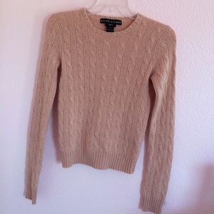 Ralph Lauren Baby Pink Knit Sweater