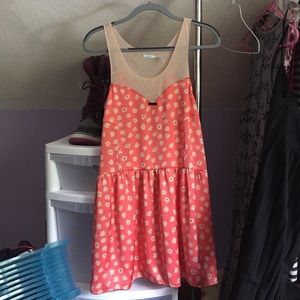 urban outfitters pink flower dress (kimchi blue)