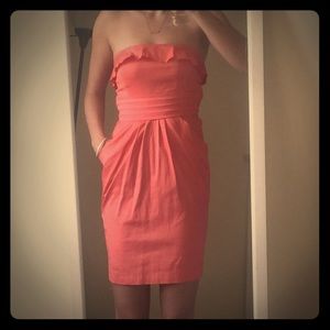 Jessica Simpson coral dress