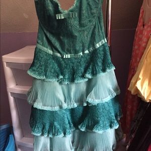 Betsy Johnson teal dress