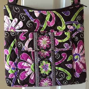 Vera Bradley large Hipster in Purple Punch