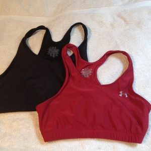 Two under armour sport bras