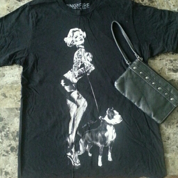*SOLD* IN BUNDLE -Ring of fire T & wristlet bundle
