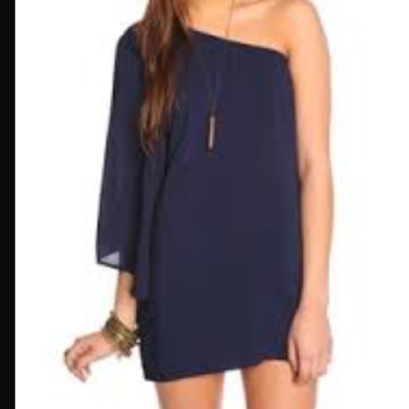Nasty Gal Dresses & Skirts - Navy One Shouldered Dress