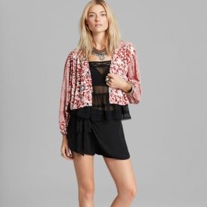 Free People Balloon Sleeve cropped kimono