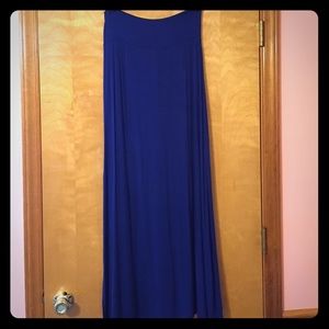 Charlotte Russe Navy Maxi Skirt