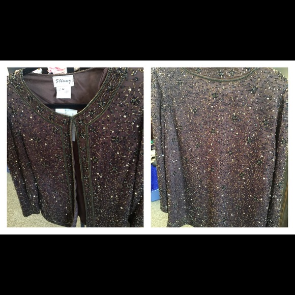 Vintage Stenay Sequin Blazer M CAN WEAR BACKLESS