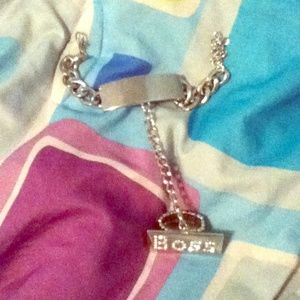 Wrist chain with ring attacked to it