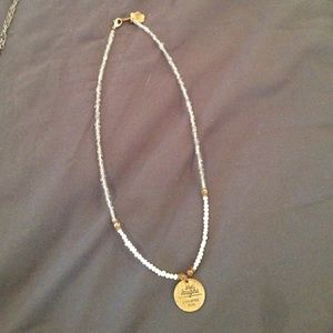 "She Laughs" pearl beaded necklace